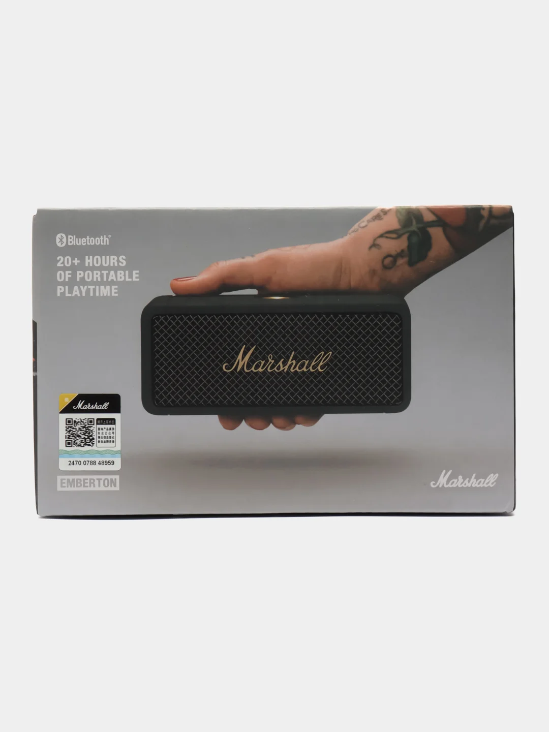 Черный bluetooth-колонка Marshall EMBERTON