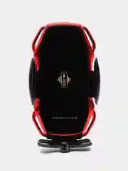 Красный автомобильный держатель для телефона с беспроводной зарядкой и авто креплением А5