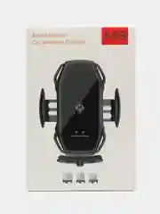 Красный автомобильный держатель для телефона с беспроводной зарядкой и авто креплением А5