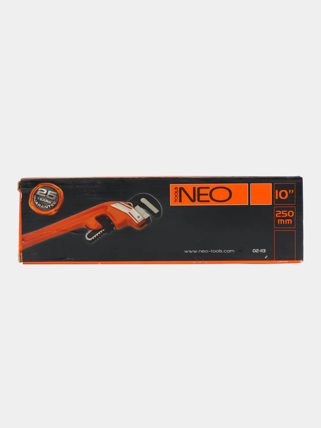 Изогнутый трубный ключ NEO Tools Stillson 250/10 мм 02-113