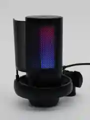 Черный микрофон игровой студийный конденсаторный для ПК с RGB-подсветкой