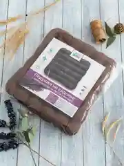 Шоколадный подушка ортопедическая Bio-Line, на компьютерный стул, с гречневой лузгой, 40 х 40 см