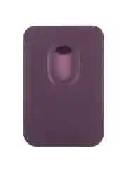 Фиолетовый картхолдер-подставка MagSafe Wallet для iPhone кожаный магнитный BROSCORP карман-кошелек