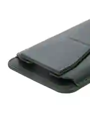 Тёмно-зелёный картхолдер-подставка MagSafe Wallet для iPhone кожаный магнитный BROSCORP карман-кошелек