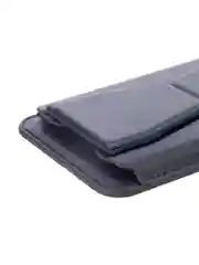 Синий картхолдер-подставка MagSafe Wallet для iPhone кожаный магнитный BROSCORP карман-кошелек