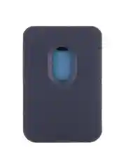 Синий картхолдер-подставка MagSafe Wallet для iPhone кожаный магнитный BROSCORP карман-кошелек