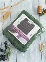 Бордовый подушка ортопедическая Bio-Line, на компьютерный стул, с гречневой лузгой, 40 х 40 см