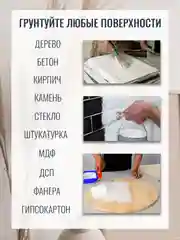 Грунтовка для мебели и дерева, грунт акриловый адгезионный для творчества AccentO Home