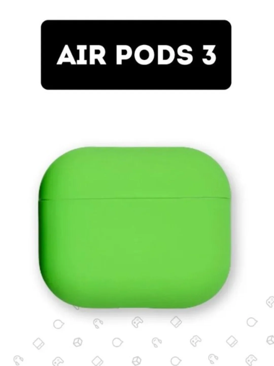 Салатовый чехол для Airpods 3 силиконовый чехол для наушников аирподс 3