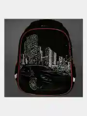 Рюкзак школьный для мальчика Brauberg Premium, 2 отделения, с брелком, City car, 271356