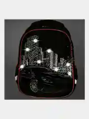 Рюкзак школьный для мальчика Brauberg Premium, 2 отделения, с брелком, City car, 271356