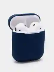 Темно-синий чехол для Apple AirPods 1, AirPods 2 силиконовый