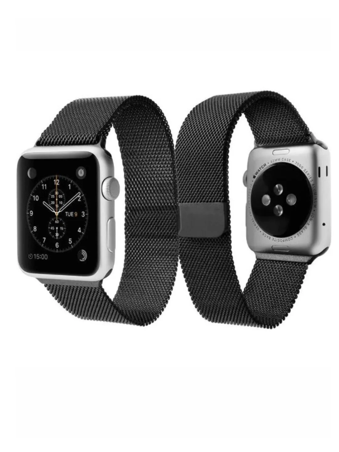Браслет металлический ремешок миланская петля часов Apple watch 42-44-45-49 мм