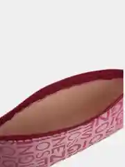 Бордовый косметичка на молнии