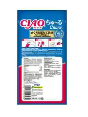 Лакомство INABA CIAO CHURU для кошек Пюре из тунца, стик 14г, 4 шт.