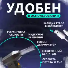 Mini Storm Turbo Fan Hurricane Высокоскоростной фен 130 000 об/мин
