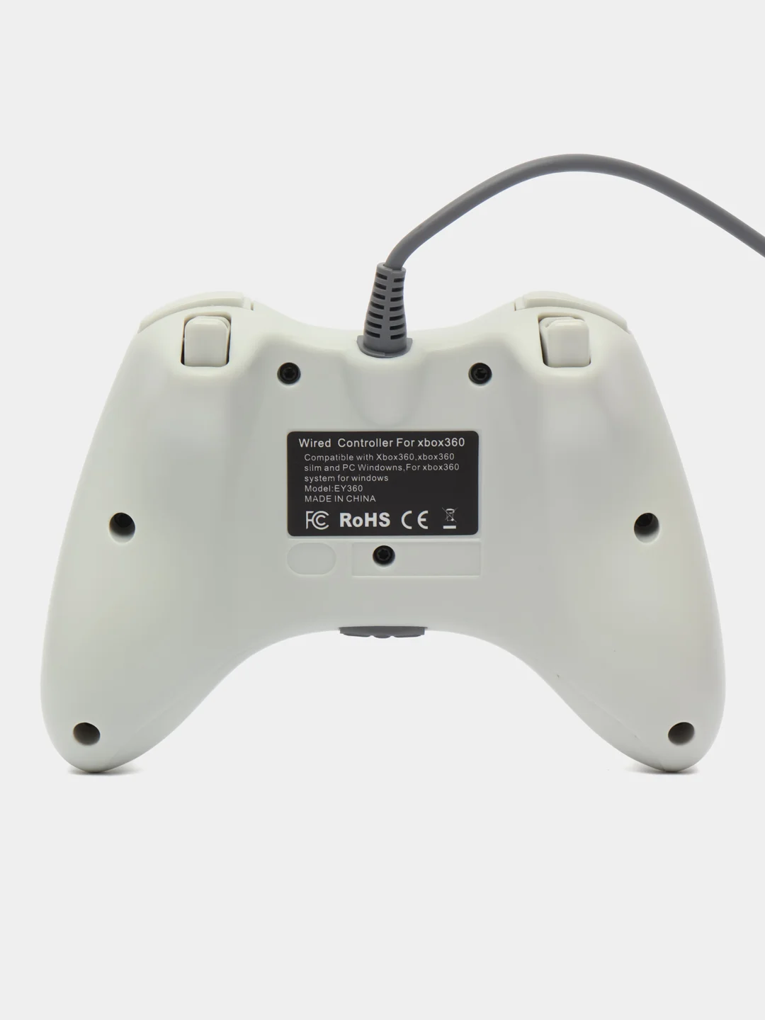 Белый геймпад для XBOX и ПК проводной