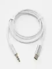 Белый аудио кабель переходник Type-C / Jack 3.5мм / aux кабель переходник TYPE-C JACK 3.5