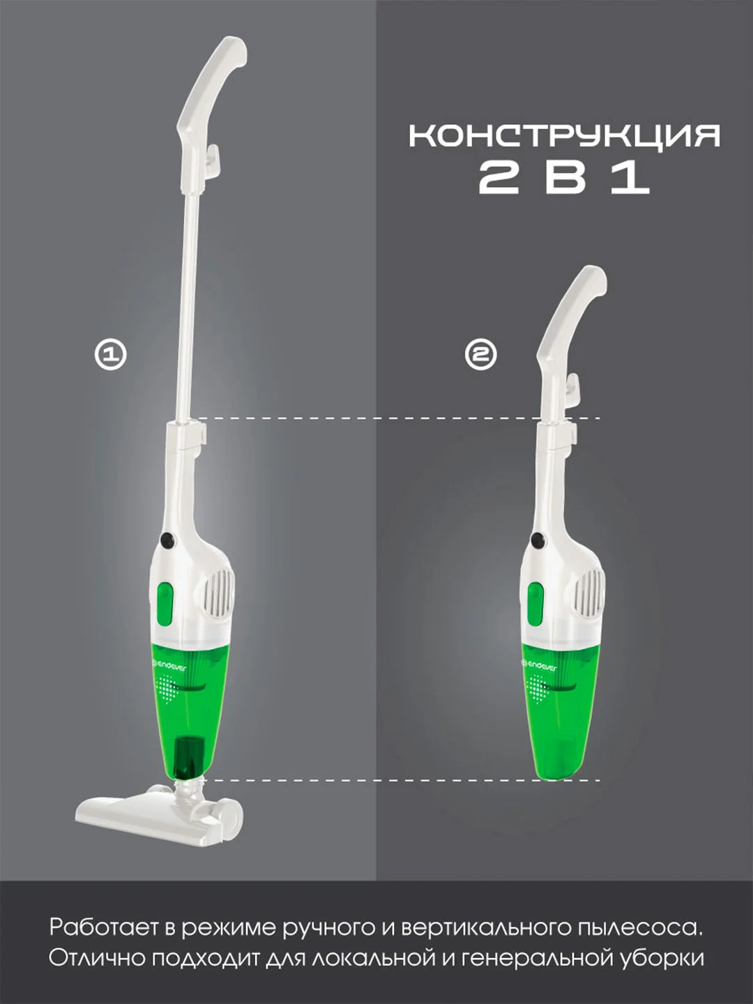 Вертикальный пылесос циклонного типа ENDEVER SKYCLEAN VC-279