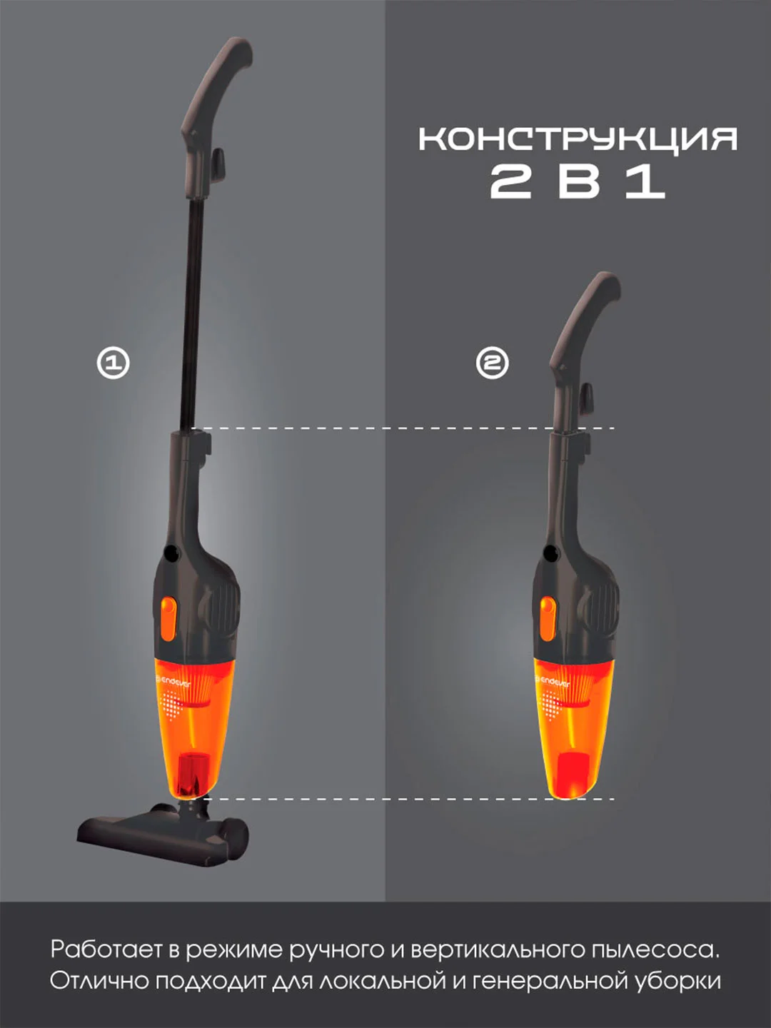 Вертикальный пылесос циклонного типа Endever SkyCleanVC-277