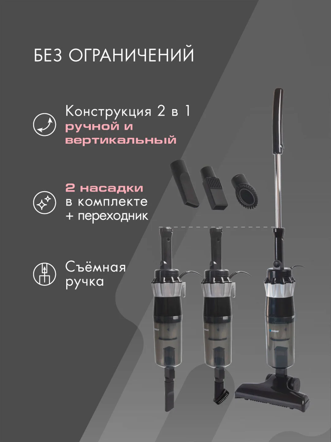 Вертикальный пылесос циклонного типа ENDEVER SKYCLEAN VC-296