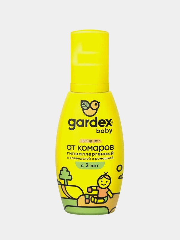 Спрей от комаров Gardex Baby, для детей с 2-х лет, 100 мл