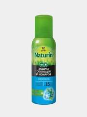 Аэрозоль от клещей и комаров Gardex Naturin, на одежду, 100 мл