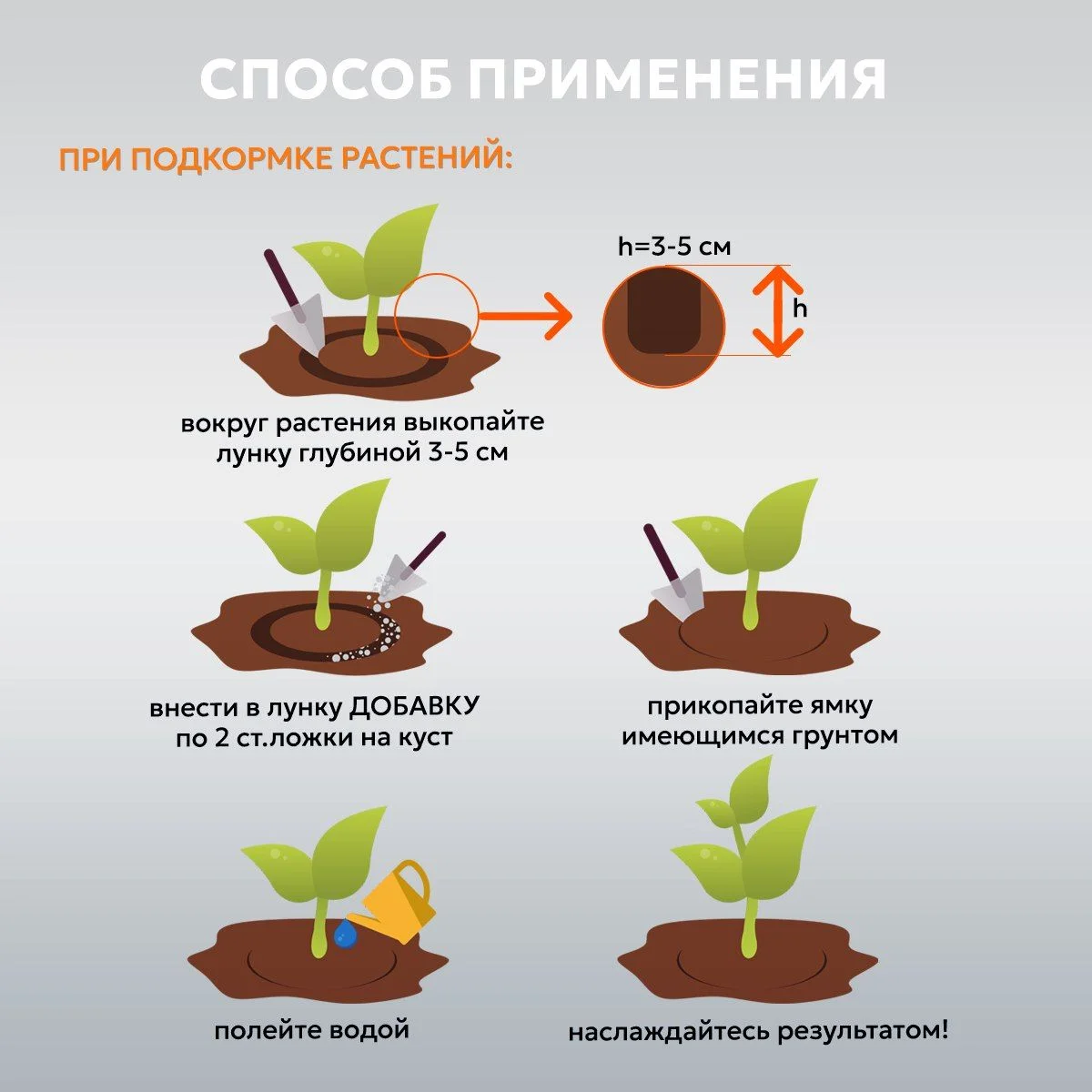 Универсальное удобрение для сада и огорода, для рассады, подкормки овощей и цветов, 500 г