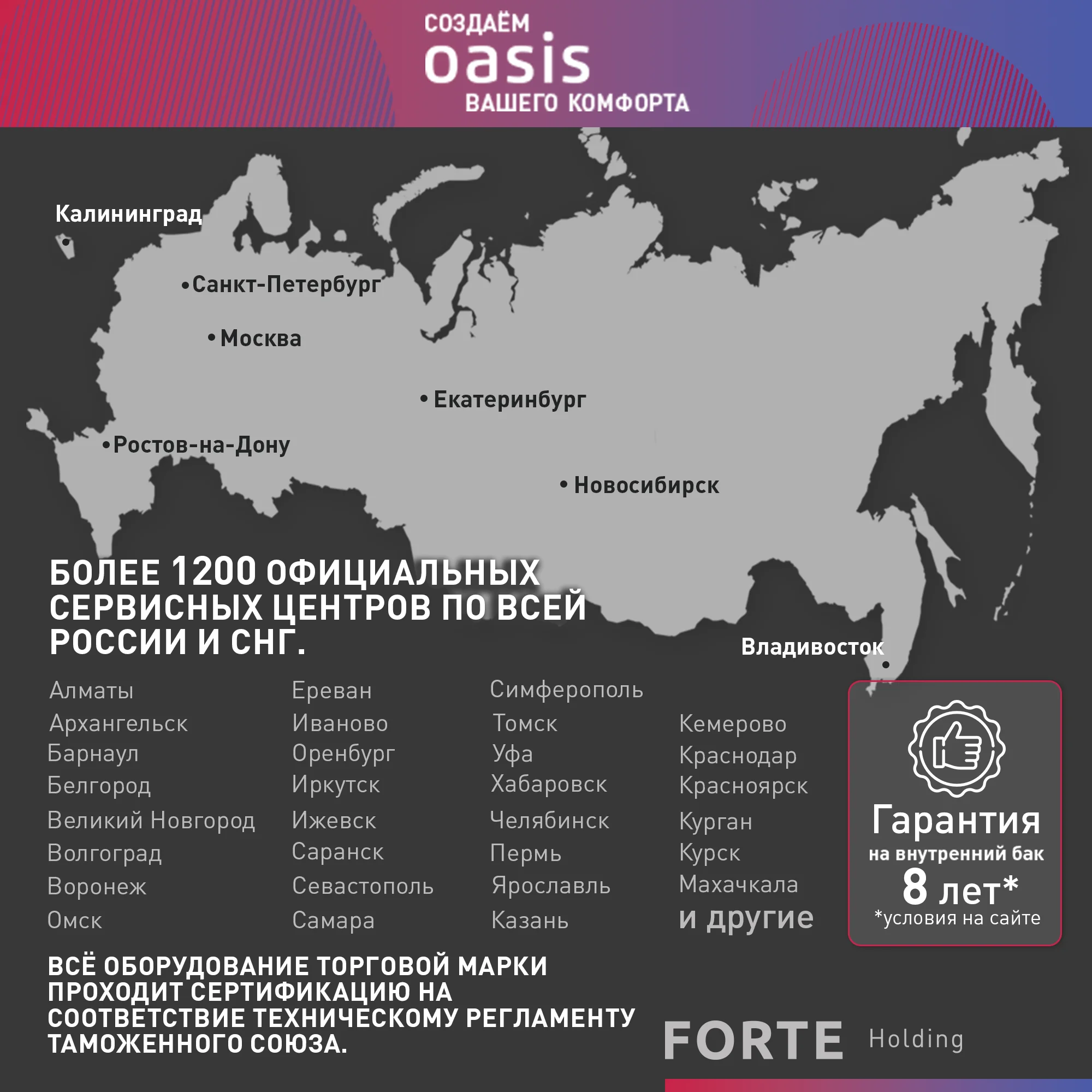 Белый электрический накопительный водонагреватель Oasis PA-30