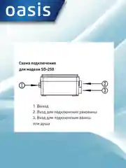 Белый насос канализационный "making Oasis everywhere" SD-250