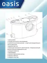 Белый насос канализационный "making Oasis everywhere" ST-600