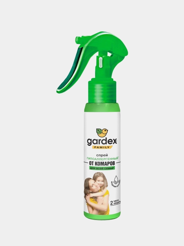 Спрей от комаров для всей семьи Gardex Family, гипоаллергенный, 100 мл