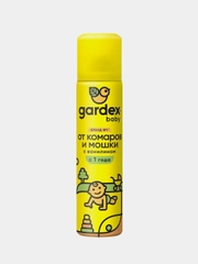 Аэрозоль от комаров и мошки Gardex Baby, для детей с 1 года, 80 мл