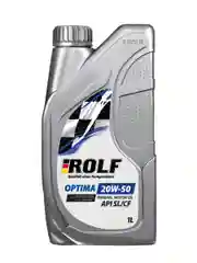 Моторное масло ROLF OPTIMA SAE 20W-50, API SL/CF, минеральное, пластик, 1 л