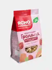 Гранола хрустящая Ясно солнышко, с клубникой, персиком и миндалем, 250 гр