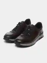 Коричневый туфли мужские Rieker из натуральной кожи