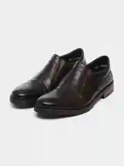 Коричневый туфли мужские Rieker из натуральной кожи