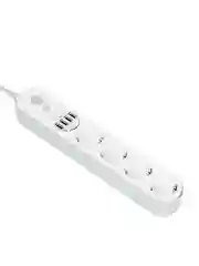 Удлинитель 4 гнезда, 2 метра, 4xUSB 3.4 А суммарно, 16 А, нагрузка до 3 кВт