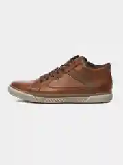 Коричневый кеды мужские демисезонные Rieker из натуральной кожи