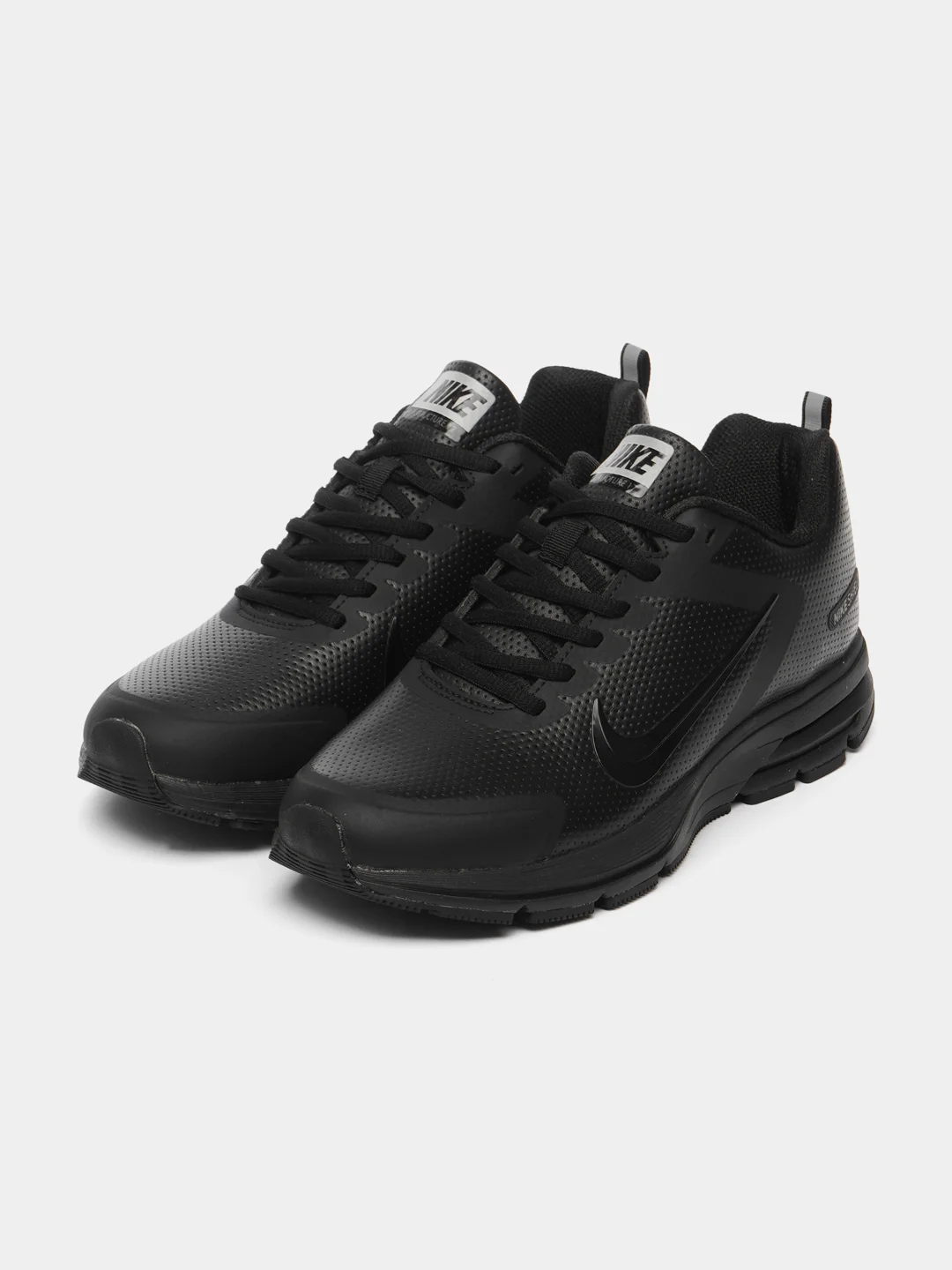 Черный мужские кроссовки Nike (натуральная кожа)