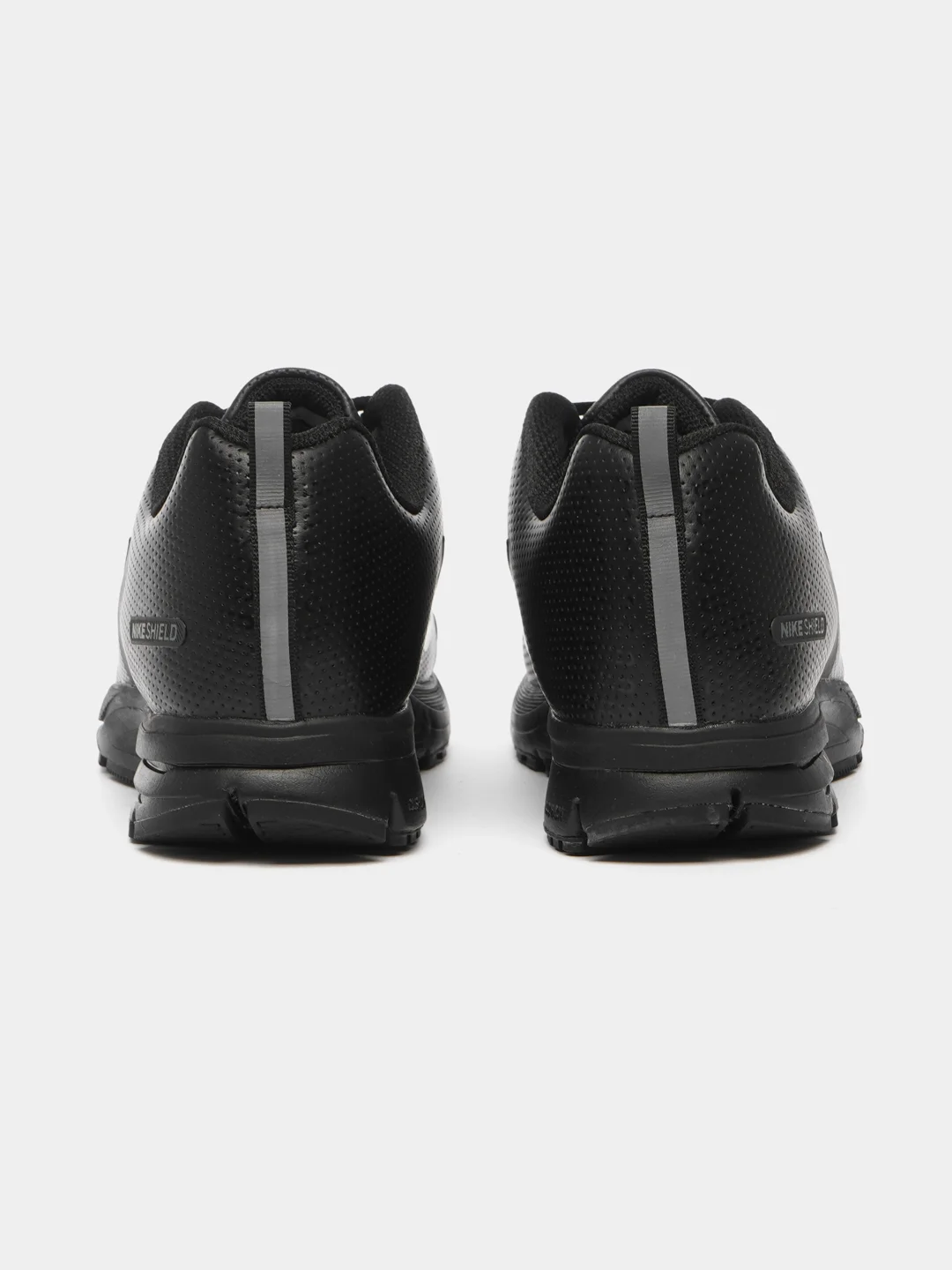 Черный мужские кроссовки Nike (натуральная кожа)