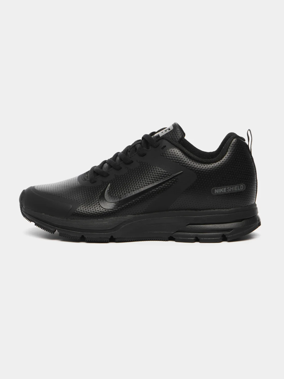 Черный мужские кроссовки Nike (натуральная кожа)