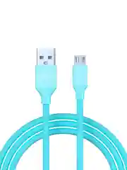 Кабель для зарядки "Лето" Micro USB, 1 метр, 2А, прорезиненный шнур, 4 цвета