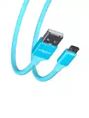 Кабель для зарядки "Лето" Micro USB, 1 метр, 2А, прорезиненный шнур, 4 цвета