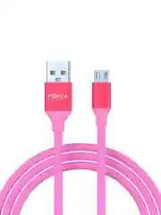 Кабель для зарядки "Лето" Micro USB, 1 метр, 2А, прорезиненный шнур, 4 цвета