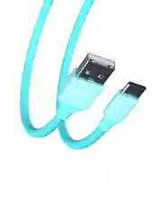 Кабель для зарядки "Лето" Type-C, 1 метр, 2А, прорезиненный, 4 цвета