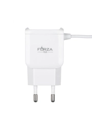 Сетевое зарядное устройство Старт, встроенный кабель, 2xUSB, 2 А, 5 В, белый