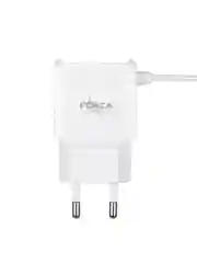 Сетевое зарядное устройство Старт, встроенный кабель, 2xUSB, 2 А, 5 В, белый