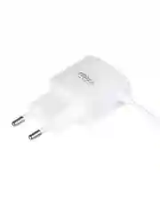 Сетевое зарядное устройство Старт, встроенный кабель, 2xUSB, 2 А, 5 В, белый