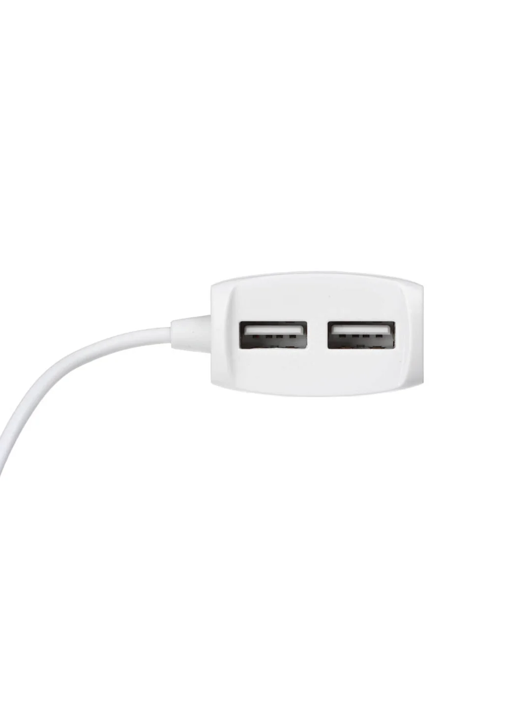 Сетевое зарядное устройство Старт, встроенный кабель, 2xUSB, 2 А, 5 В, белый